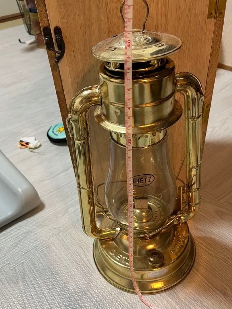 DIETZ 真鍮オイルランタン 木製ケース付き