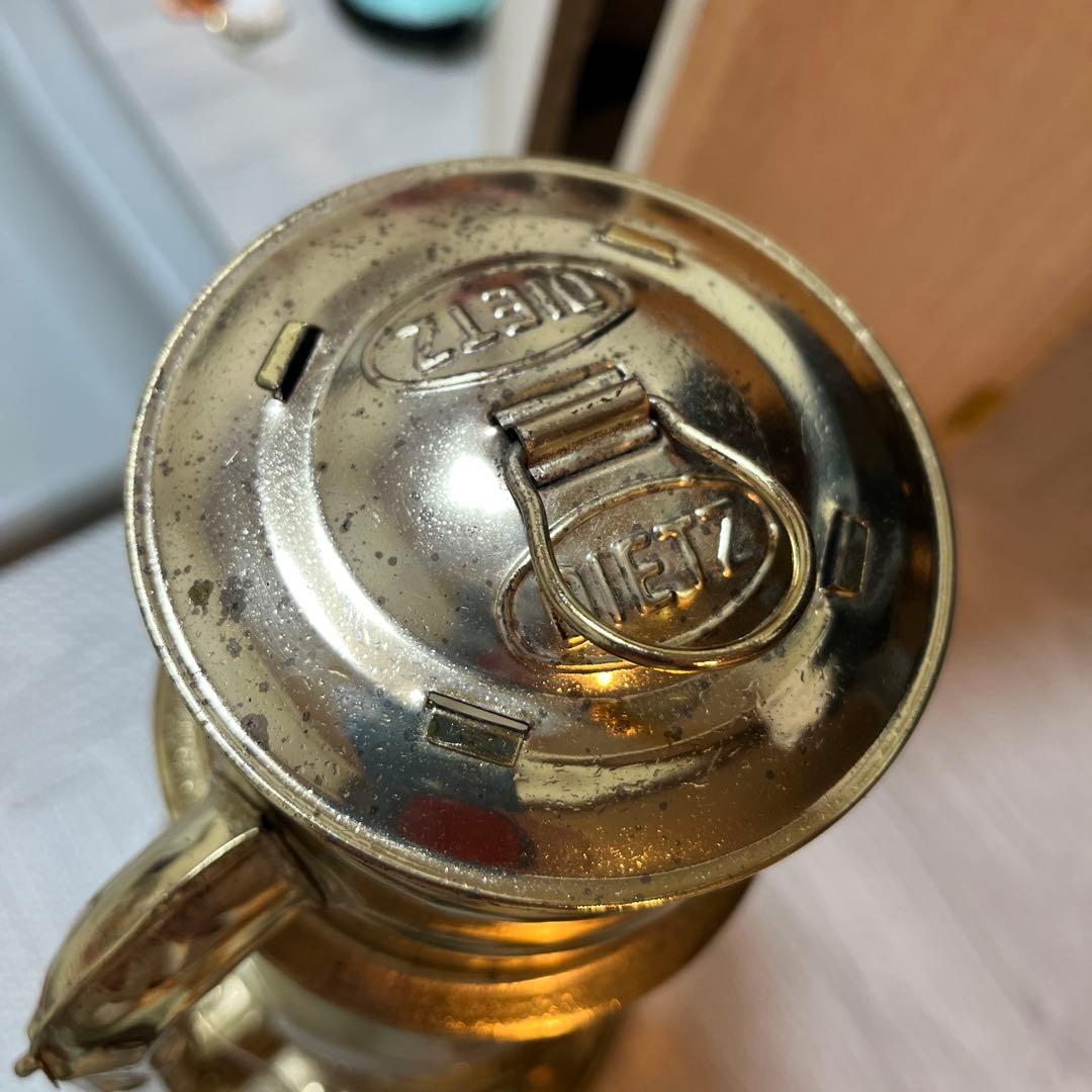 DIETZ 真鍮オイルランタン 木製ケース付き