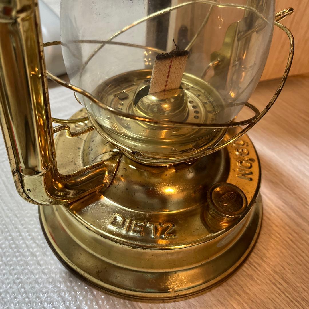 DIETZ 真鍮オイルランタン 木製ケース付き