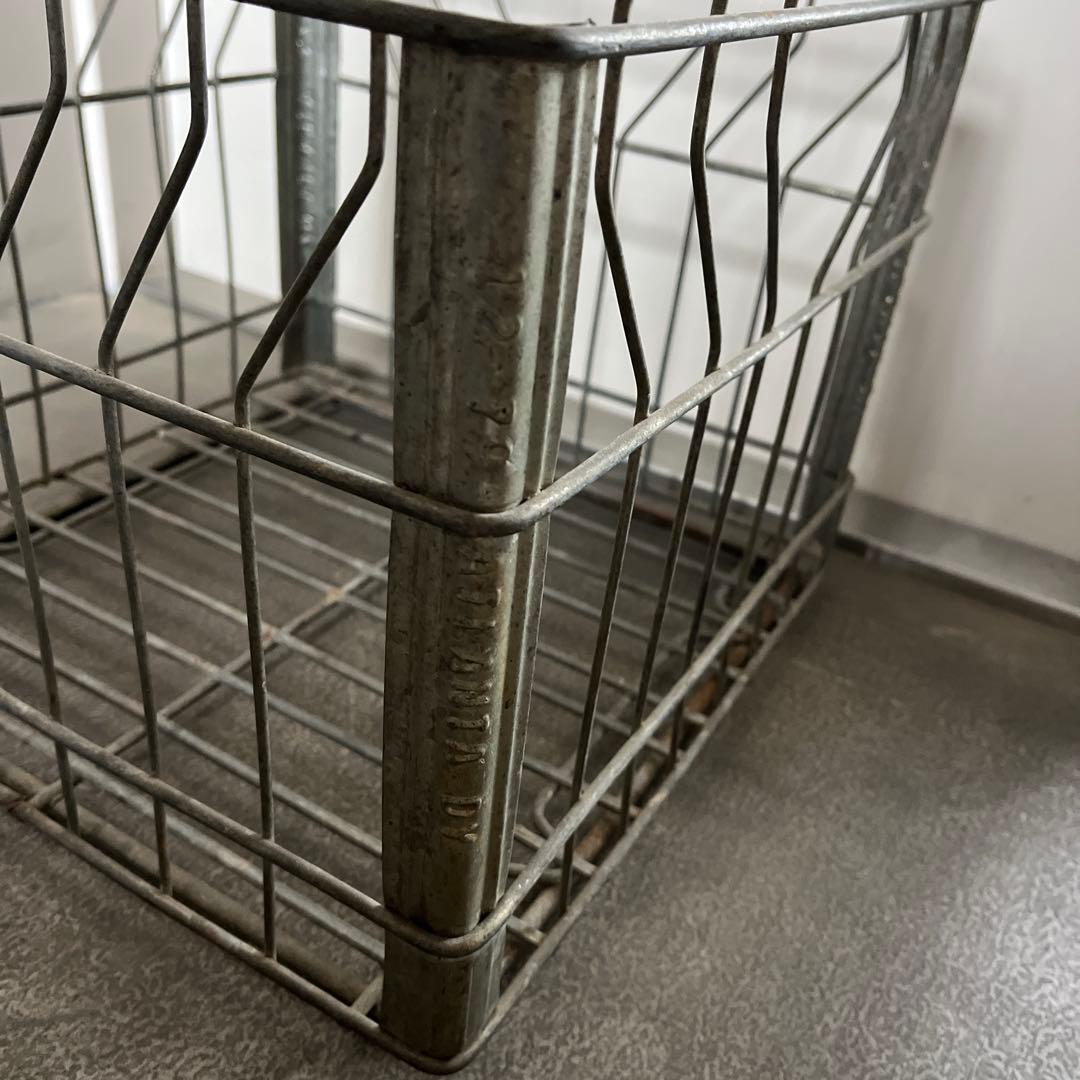 ヴィンテージ ワイヤークレート ミルククレート　ギアボックス