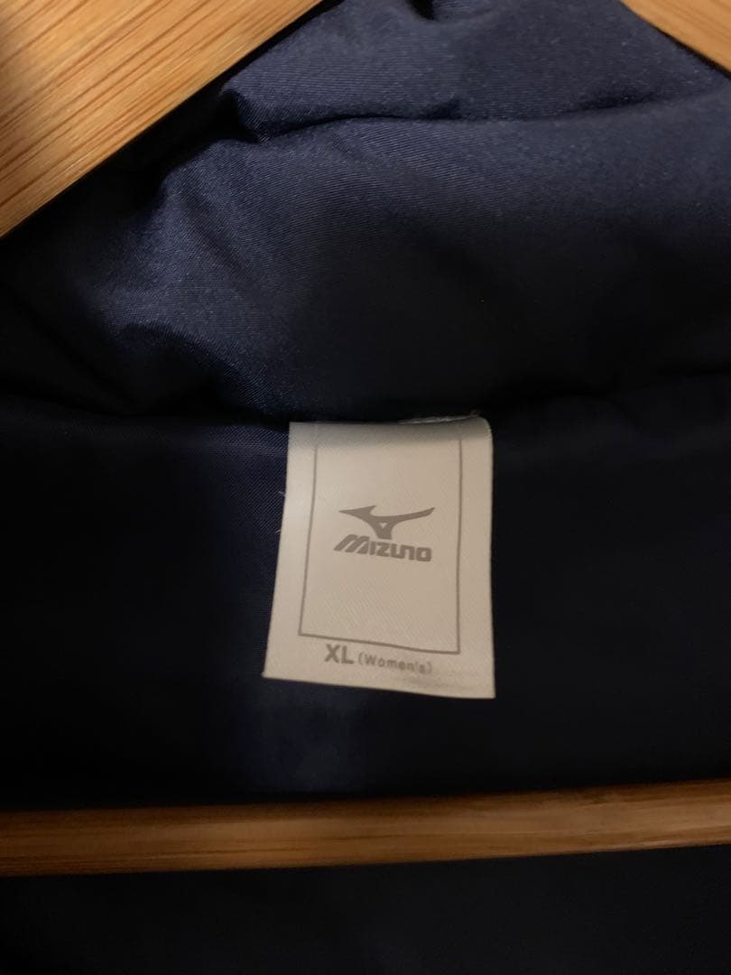 【レディース美品】Mizuno ネイビー ダウンベンチコート XL