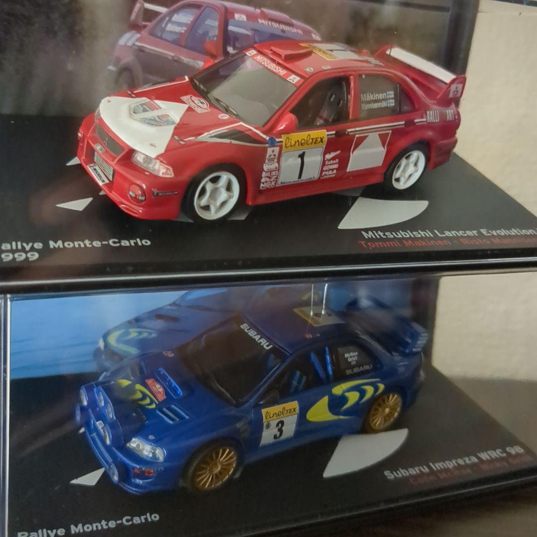 1/43WRCミニチュアカー　ランサー•インプレッサ