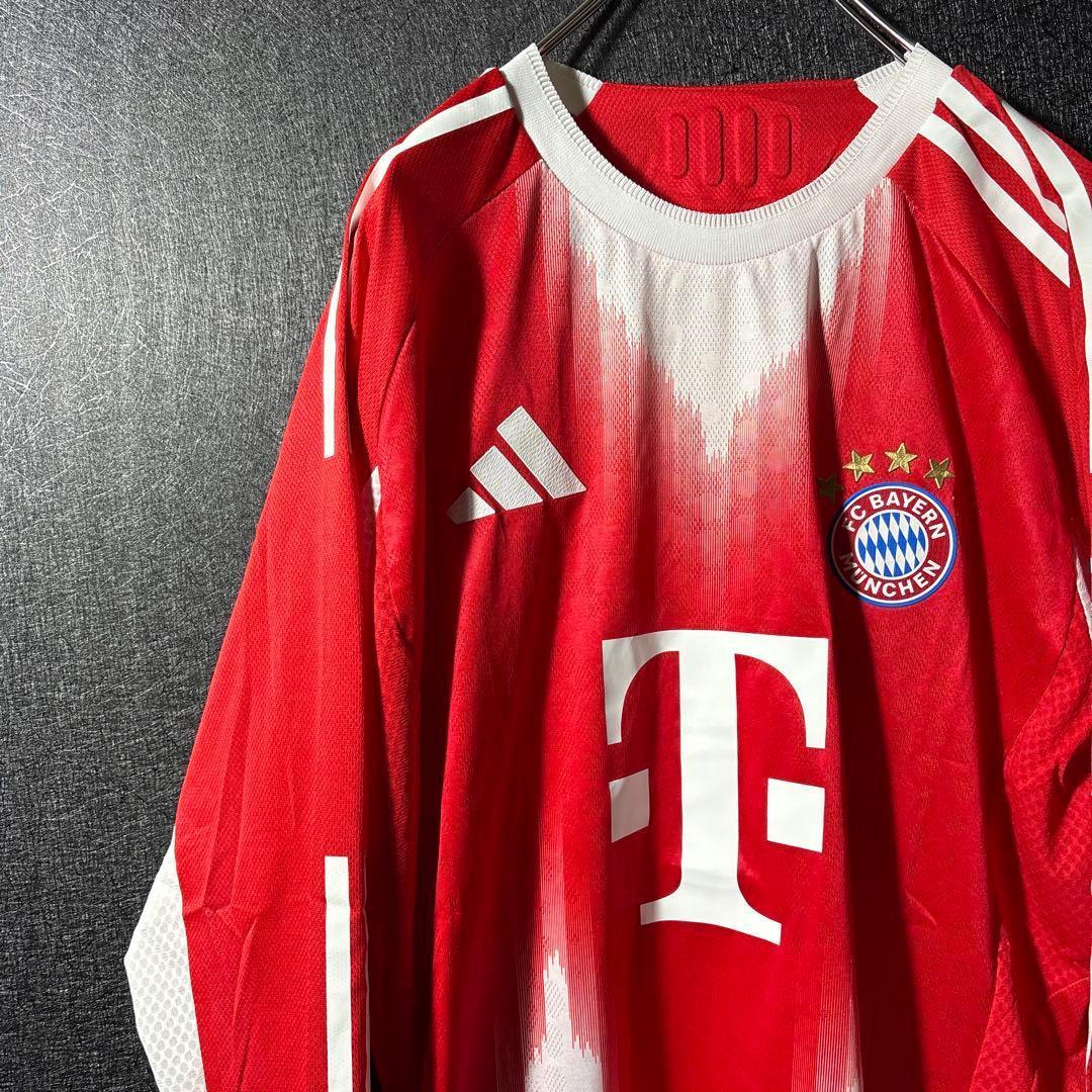 【★バイエルン】 adidas サッカー 新 ホームユニフォーム 長袖 2XL