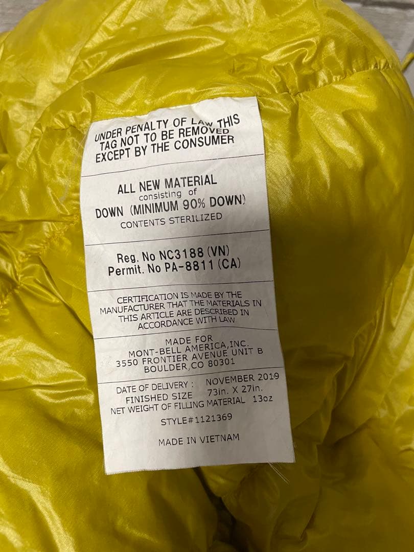 モンベル mont-bellシームレスダウンハガー800 Woman’s #2