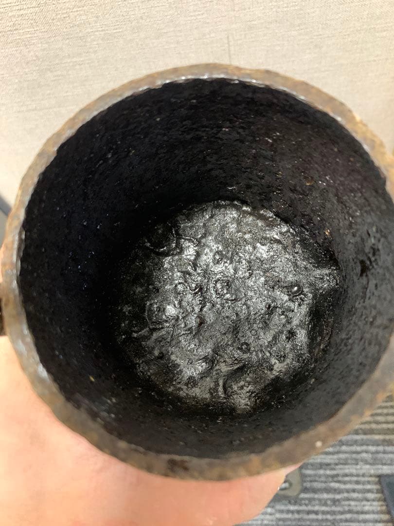 越後守浄味　名越浄味 銅蓋在銘 天正十八庚寅五月 鉄瓶 浄味 煎茶道具