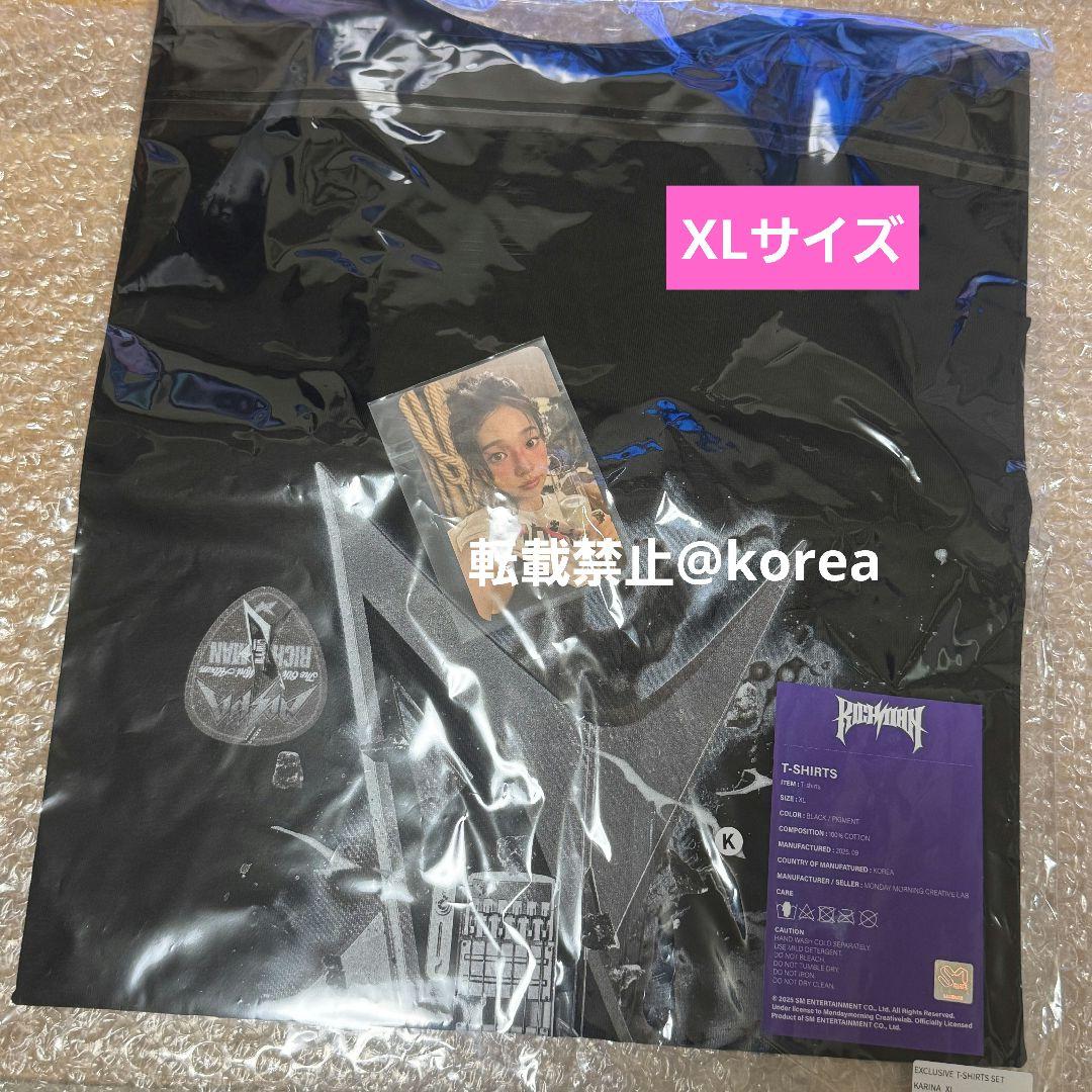 aespa richman popup nyc カリナ T-SHIRTS XL