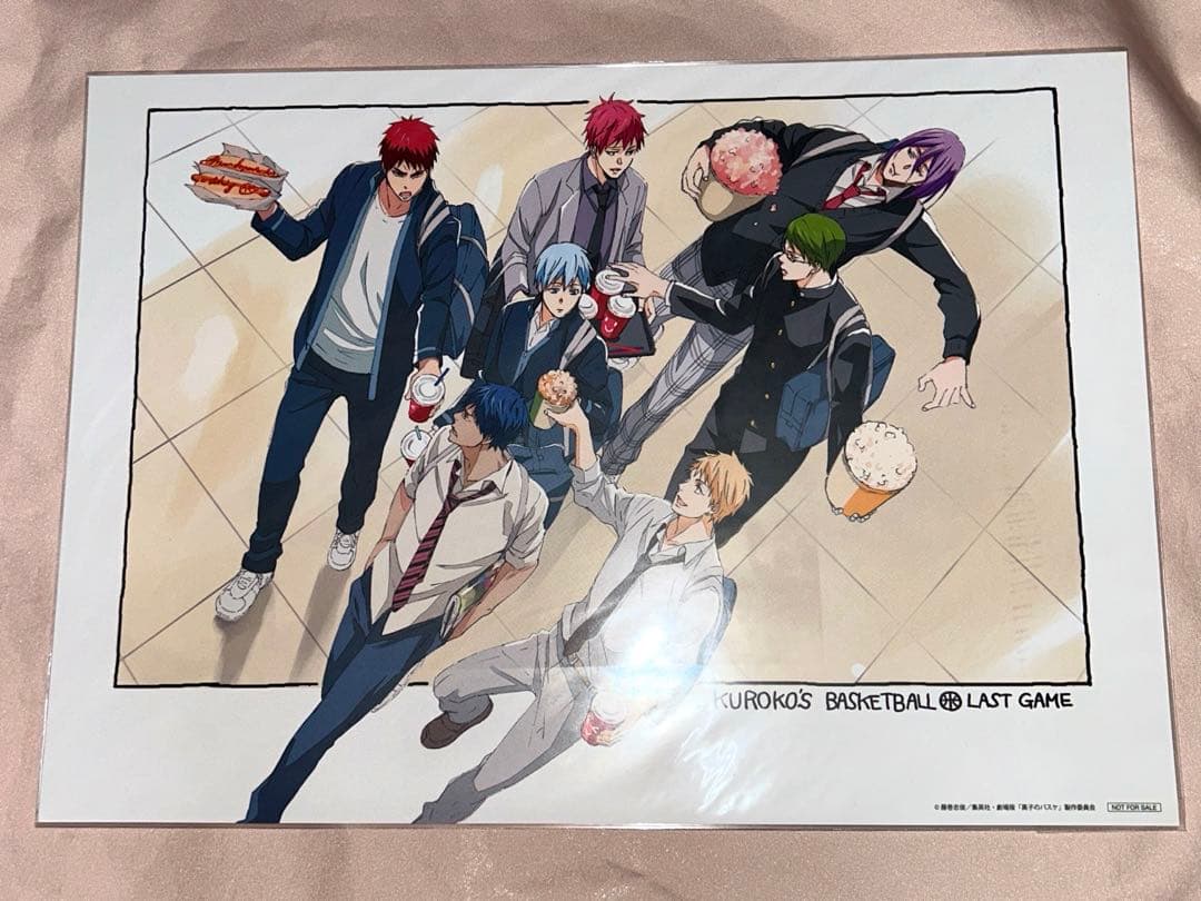 劇場版黒子のバスケLAST GAME 半券応募 イラストシート 黒バス