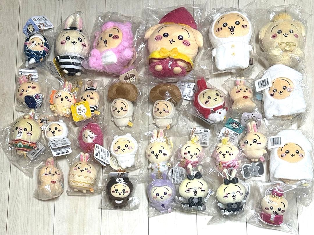 ちいかわ　うさぎぬいぐるみ、マスコット　30点セット　新品未開封