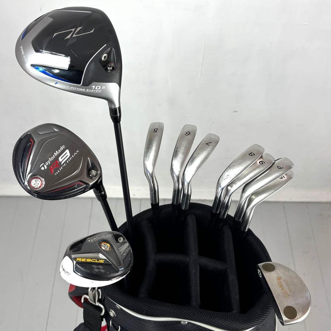 本格派 メンズゴルフクラブ 11本 フルセット テーラーメイド　アディダス