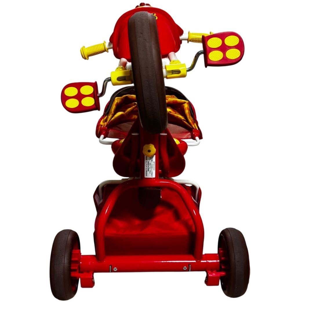 ブザー付き おでかけ三輪車 それいけ！アンパンマン デラックス 赤