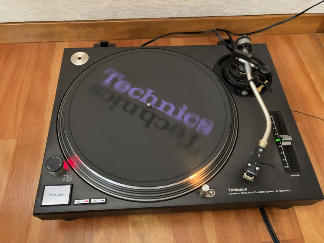 【動確済】Technics SL-1200MK3 ターンテーブル 純正カバー付