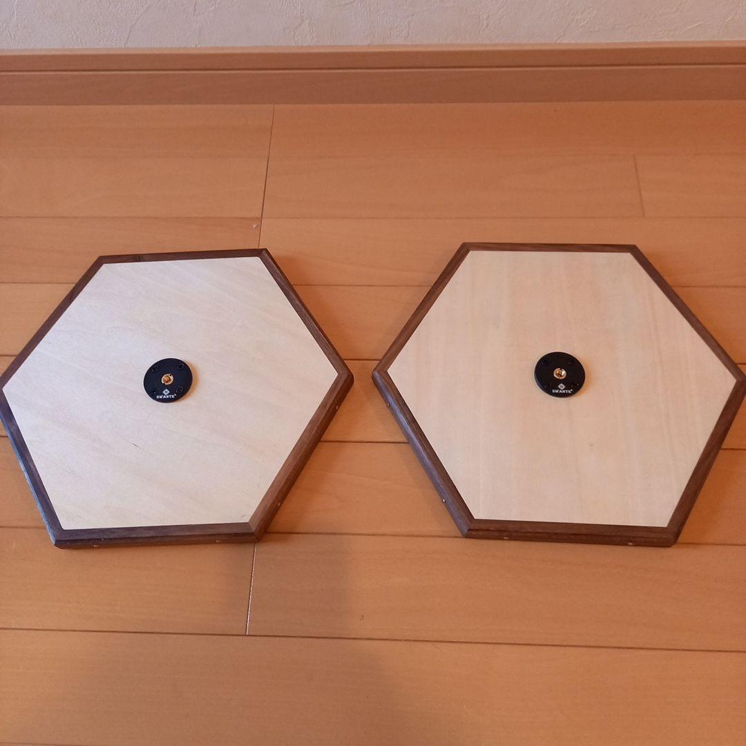 三脚テーブル天板　天然無垢　ウォルナット２枚セットソフトデニム専用袋付き