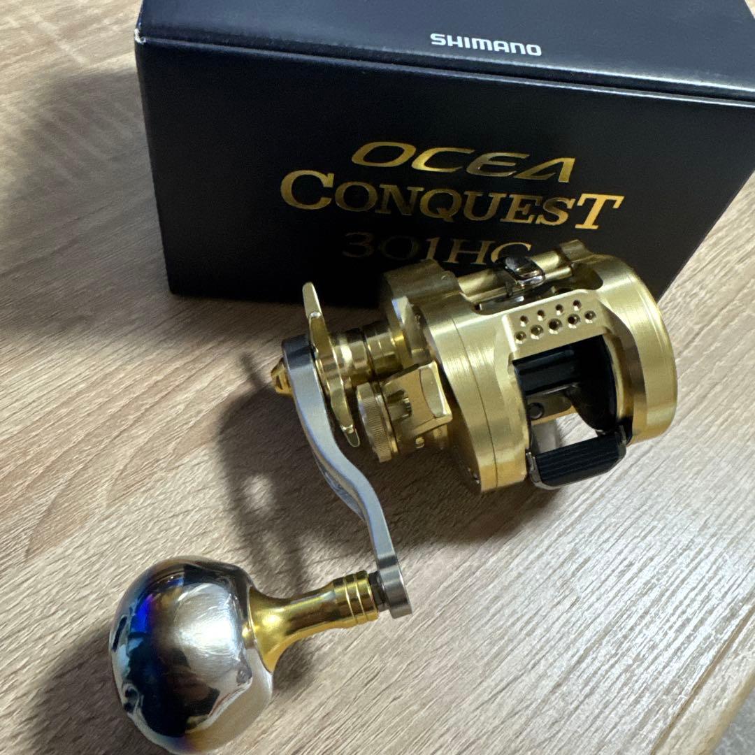 デ*ー様 22オシアコンクエスト301HG リブレハンドル付き！