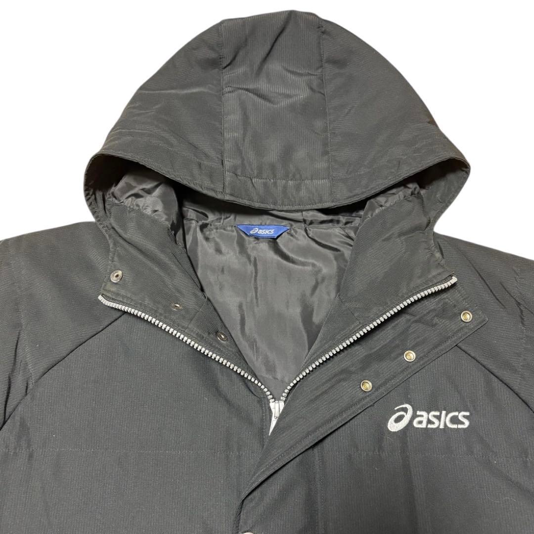 【asicsアシックス】ベンチコート(XL)ブラック
