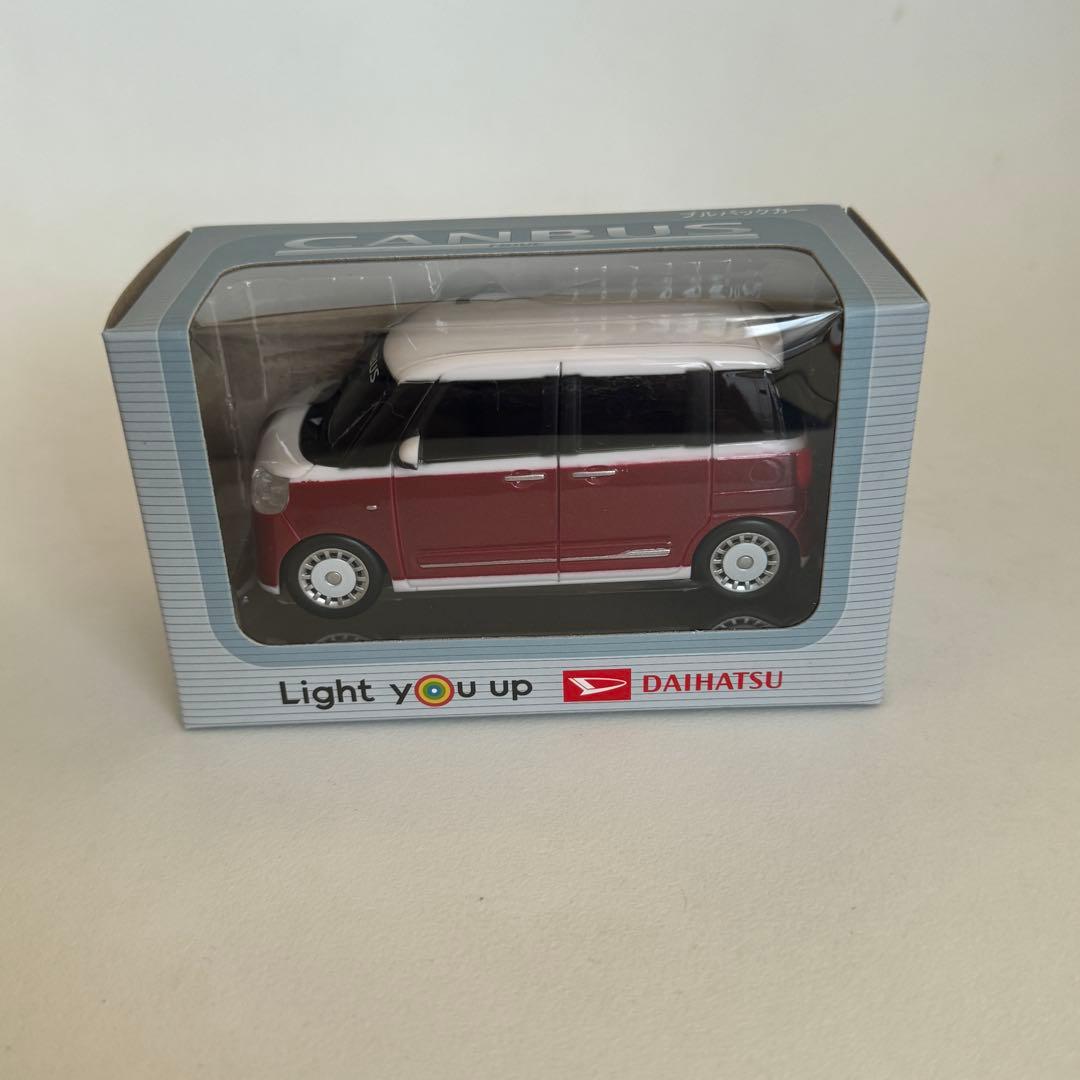 ムーヴキャンバス プルバックカー ダイハツ ファイアークォーツレッドメタリック