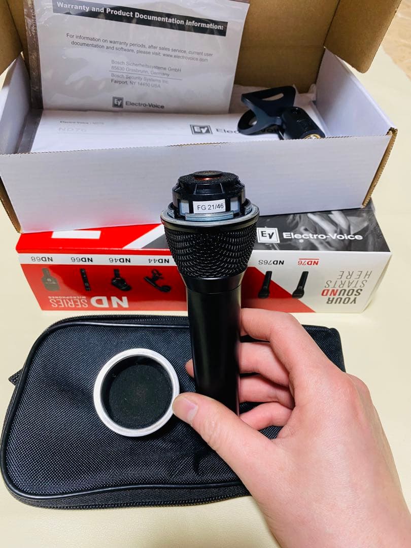Electro-Voice ND76 ダイナミックマイク美品・数回使用のみ(２)