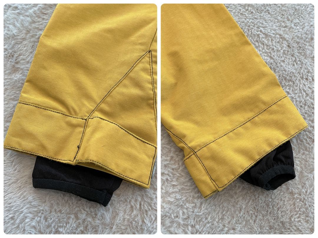 ACC♡メンズ スノボウェア ジャケット フルジップ イエロー M