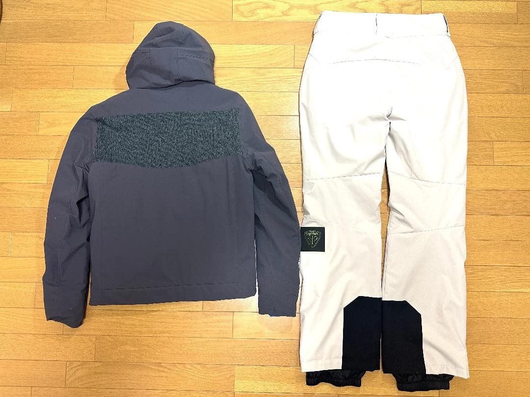 ROSSIGNOL ジャケット 灰 & パンツ 白　④
