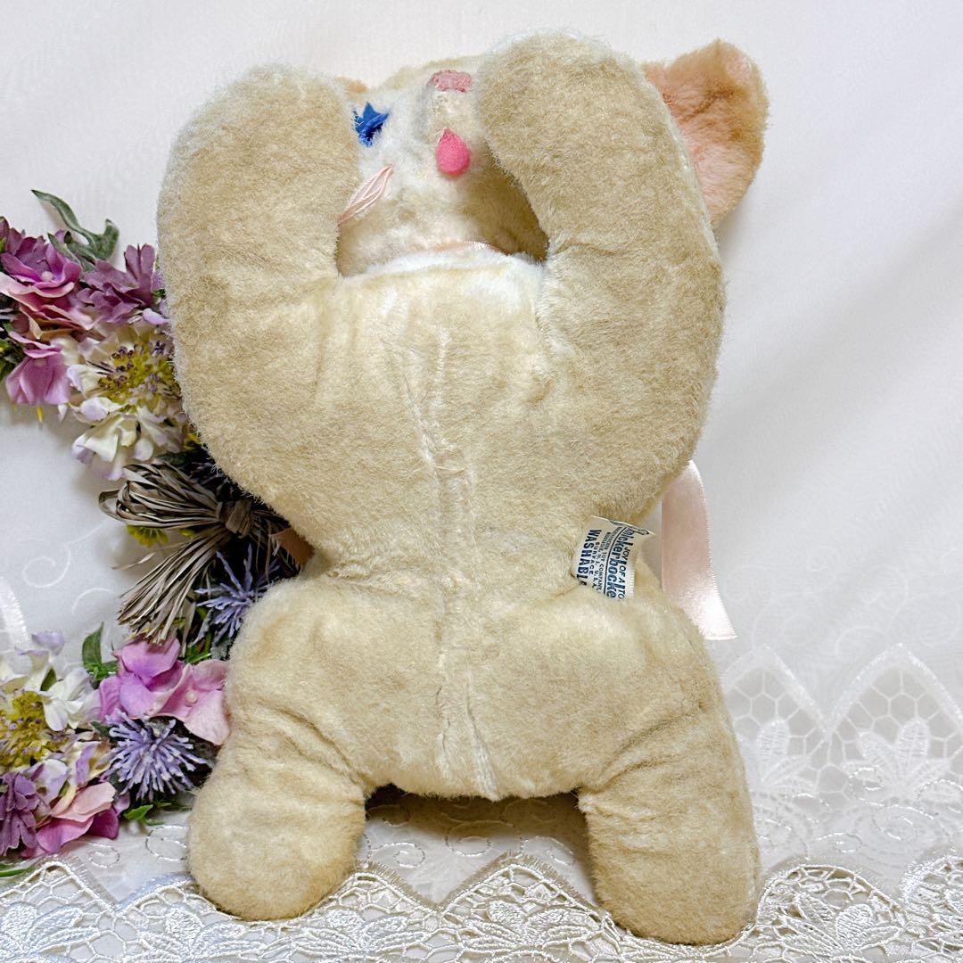 ❤️レア❤️アンティーク　白猫のぬいぐるみ　ニッカーボッカー　ビンテージ　ねこ