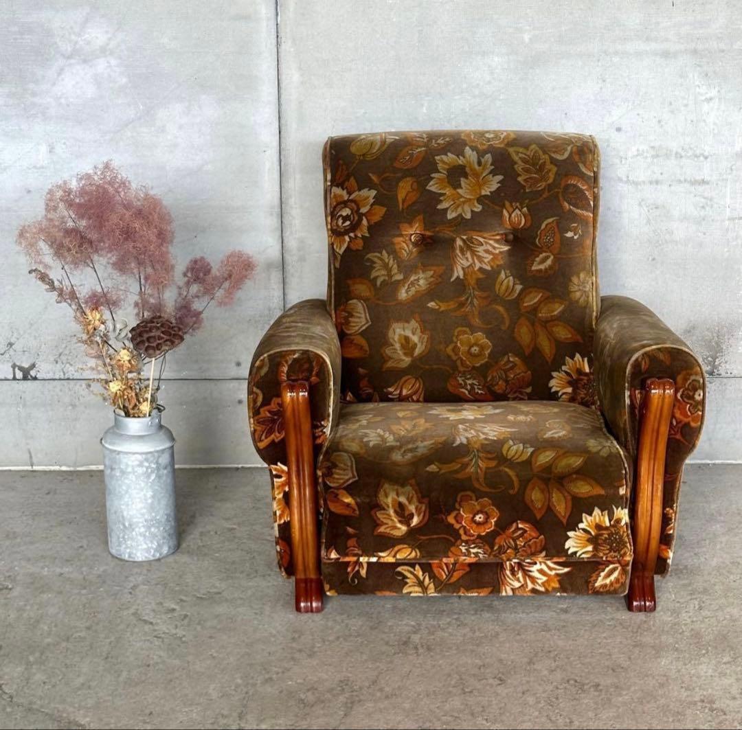 ꧁✿✿✿꧂金華山 ヴィンテージ 70s ミッドセンチュリー ソファ　サンフェード