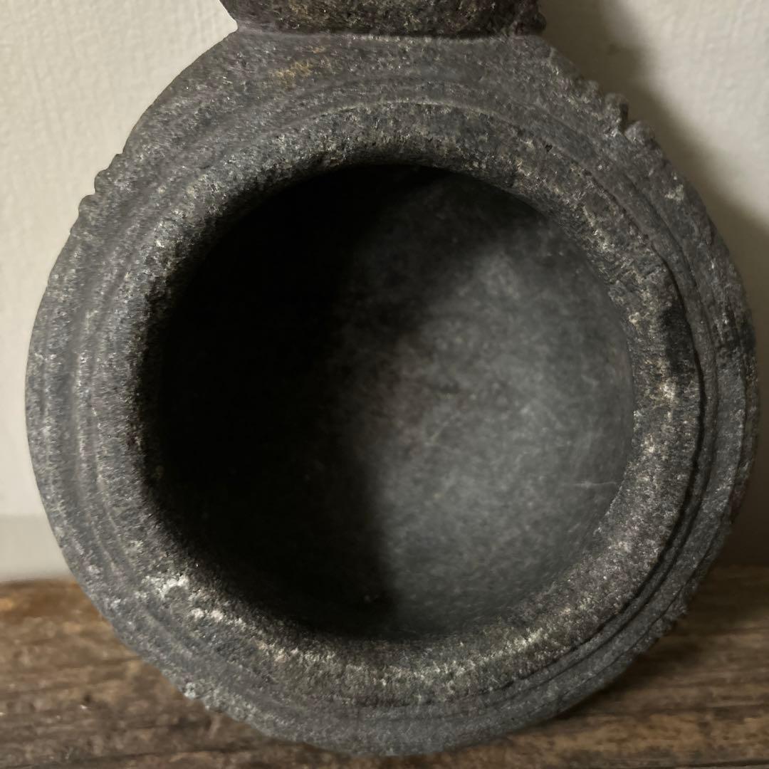 李朝　石製　香炉　祭器　朝鮮王朝　高麗　朝鮮王朝　骨董品　古民芸　古美術