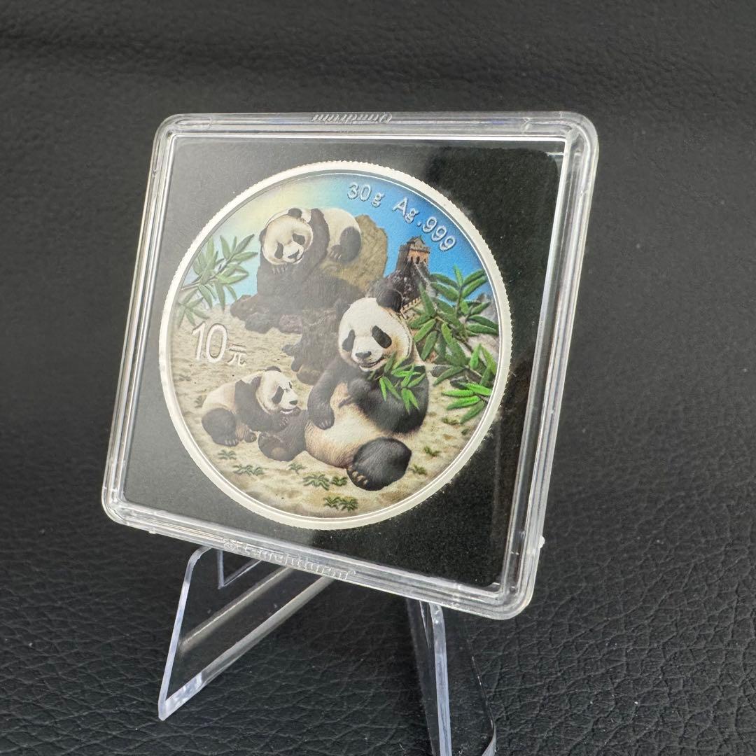 中国 パンダ 銀貨 2025年超最新 純銀 カラー特別版 観賞用ケース入り