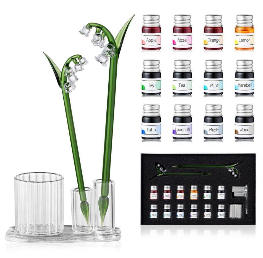 ESSSHOP ベルリン ガラスペン レインボークリスタルガラスペン 送料無料