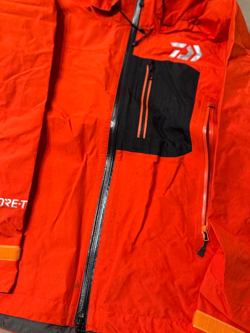 Daiwa GORE-TEX ジャケット&パンツ2点セット　オレンジ