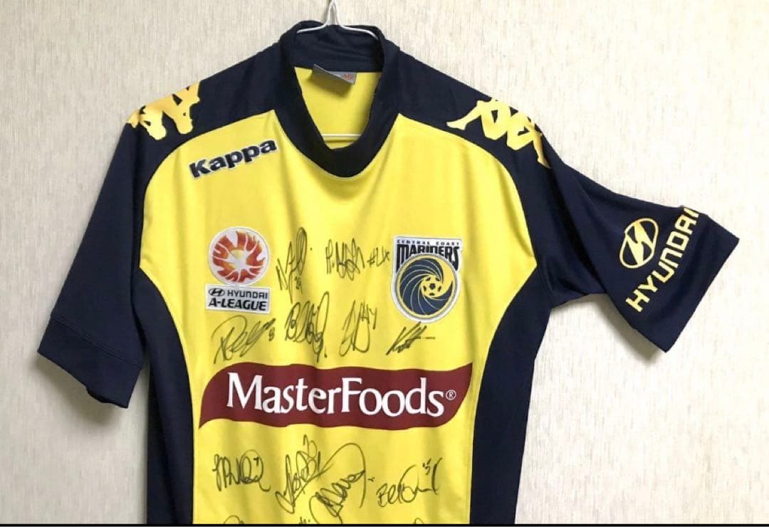 直筆　本物　オーストラリア　Aリーグ　セントラル　コースト　マリナーズ