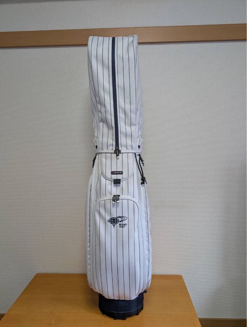 BEAMS GOLF ピンストライプ エイトハーフ キャディバッグ