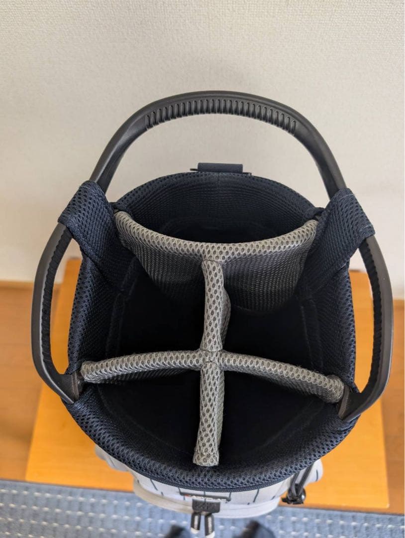 BEAMS GOLF ピンストライプ エイトハーフ キャディバッグ