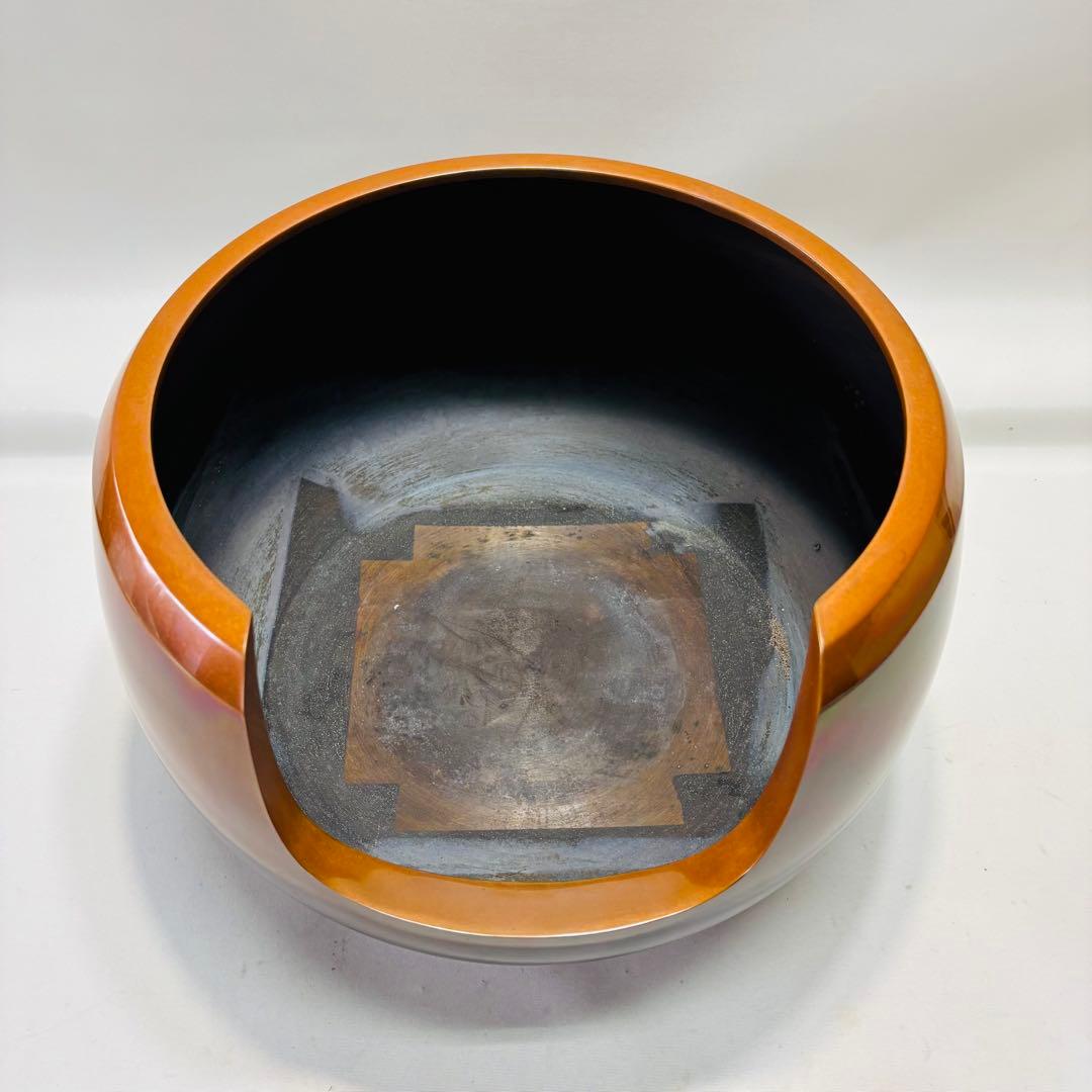 中村秀峰作 唐銅 大西風炉 茶道具 未使用品