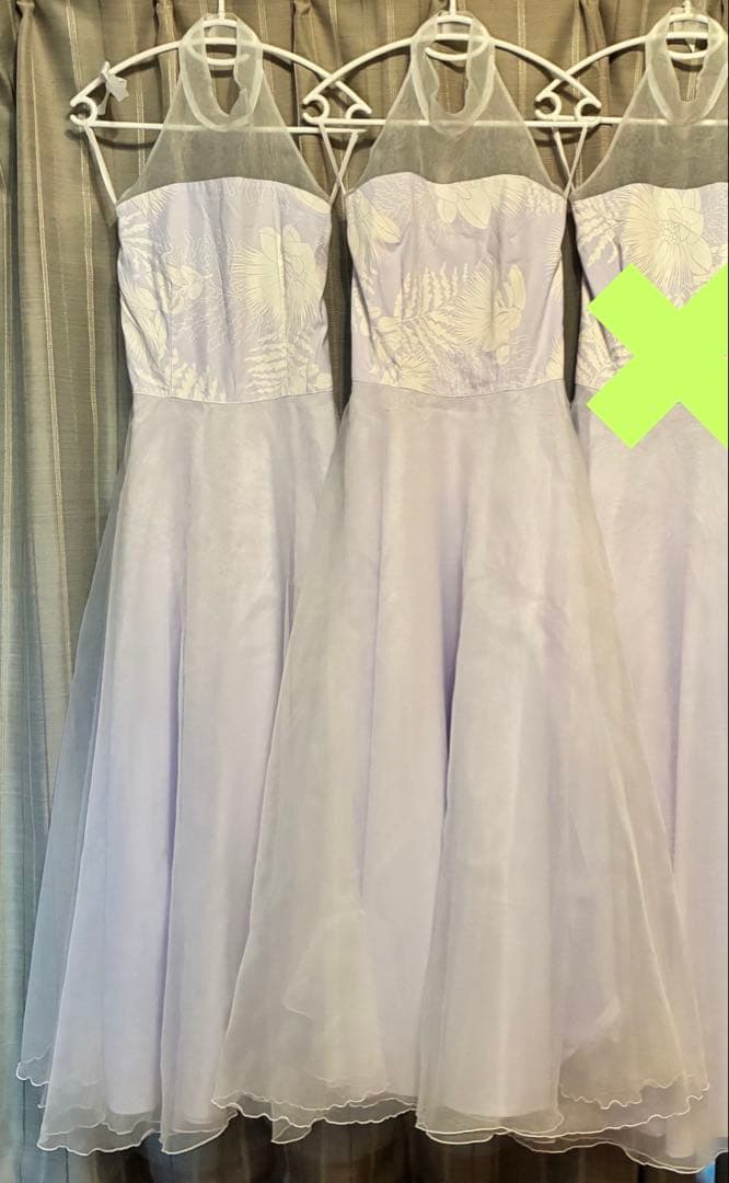 【3→2着に変更】白いドレス2着(髪飾り付)4点セット