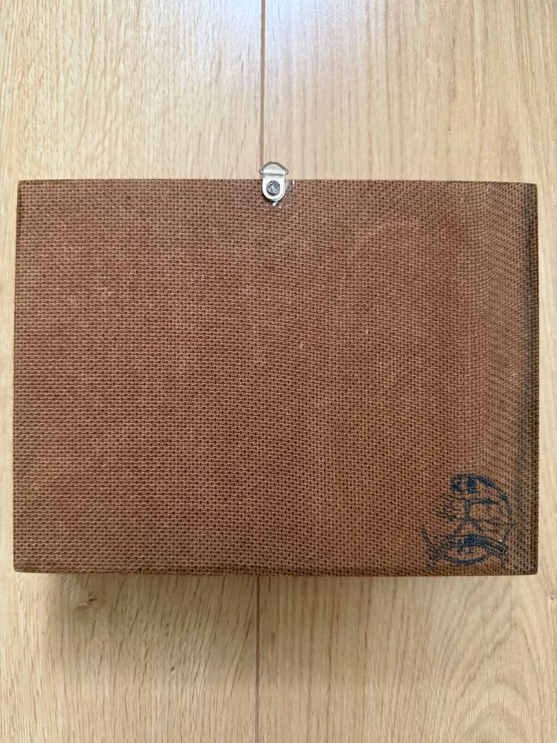 ガラス木箱入り昆虫標本 （セミ タマム シ クワガタ カミキリ カブト等10種)