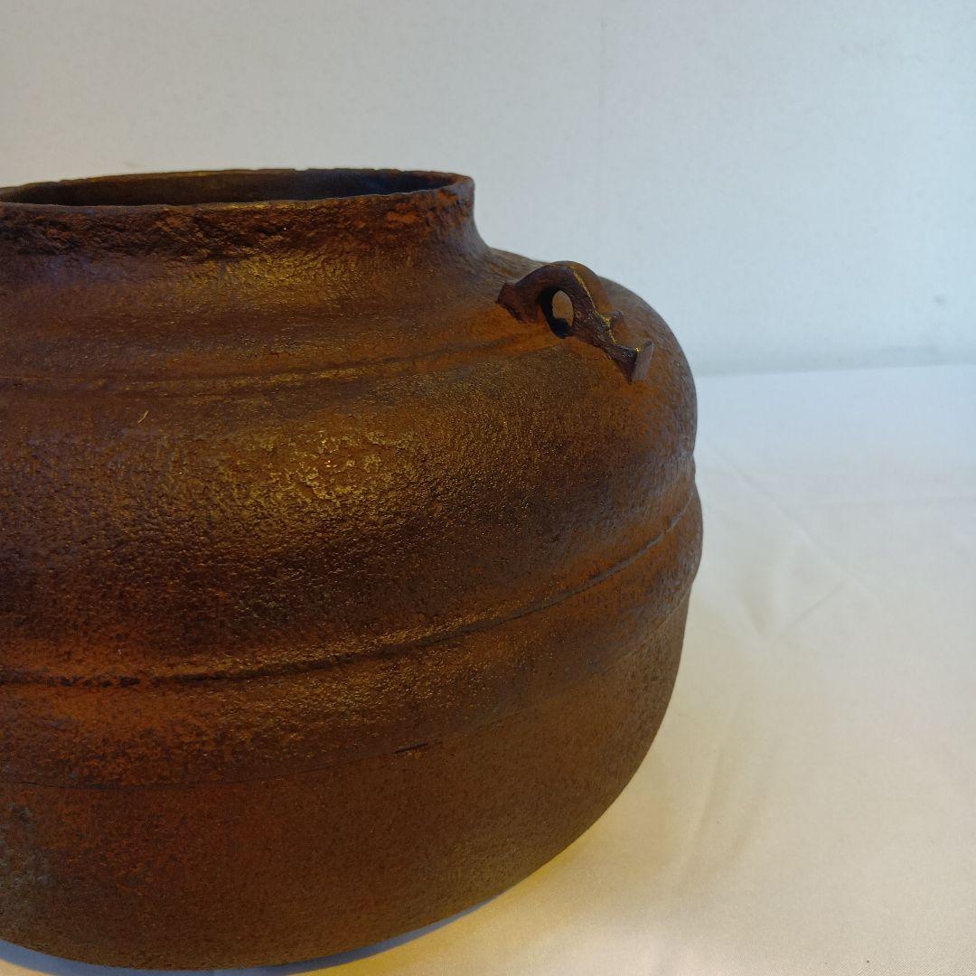 値下げ茶道具　和田美之助　織部釜　共箱