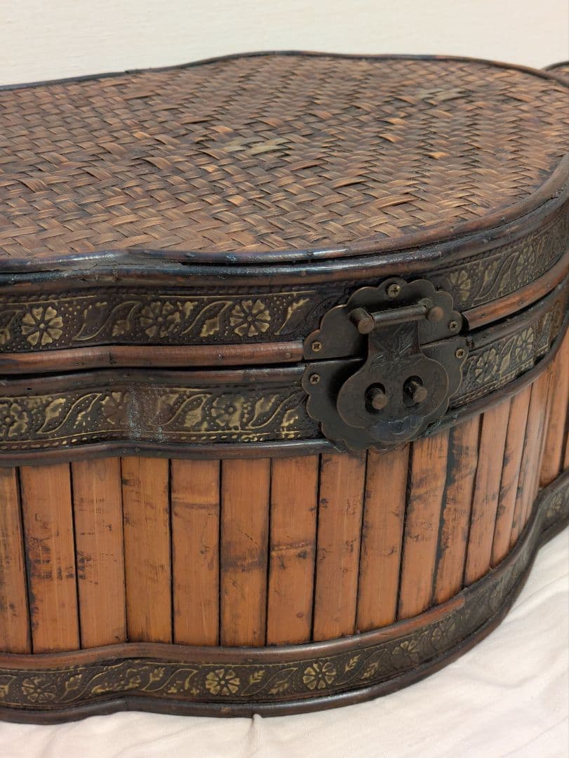 バンブー ボックス アンティーク 小物入れ 木箱　2個セット