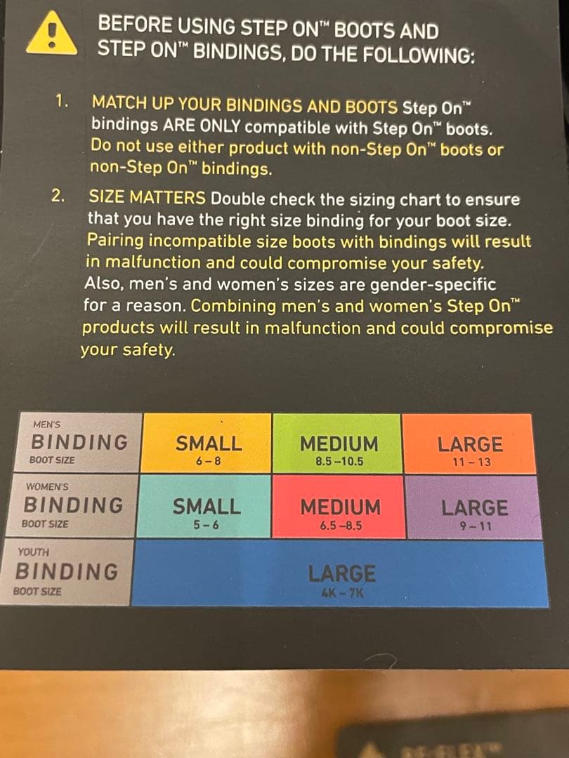 バートン ステップオン ビンディング レディース Lサイズ BURTON