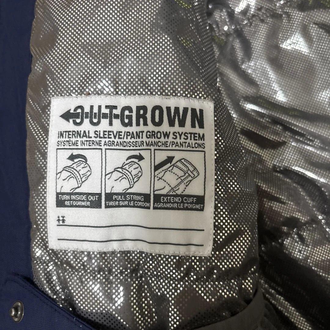 Columbia 子供用フード付きジャケット ネイビー/グレー　上160下150