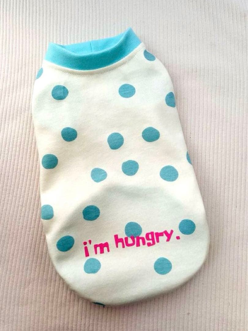 犬服　ランダムドット×ミント　Sサイズ　オーダー可　タンクトップ