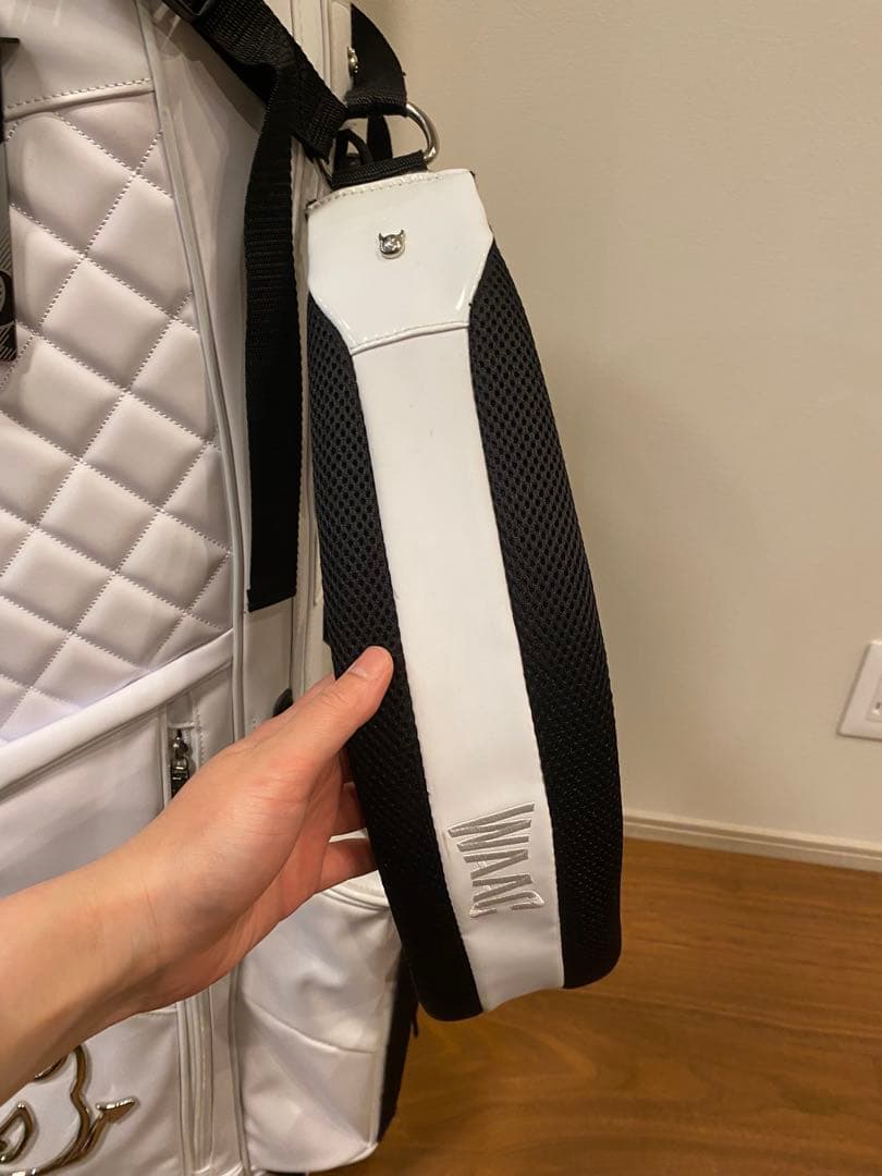 WAAC ホワイト キャディバッグとカートバック