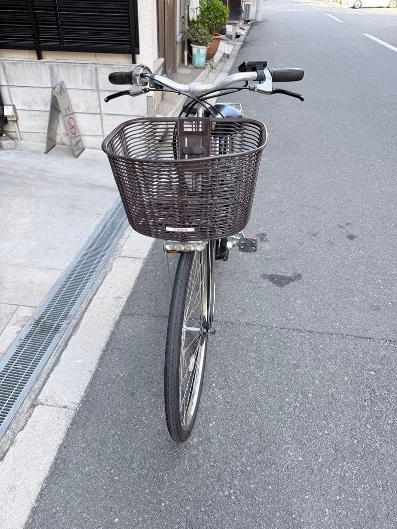 大阪府　ヤマハ　シティタイプ 電動アシスト自転車 バッテリー8.7ah