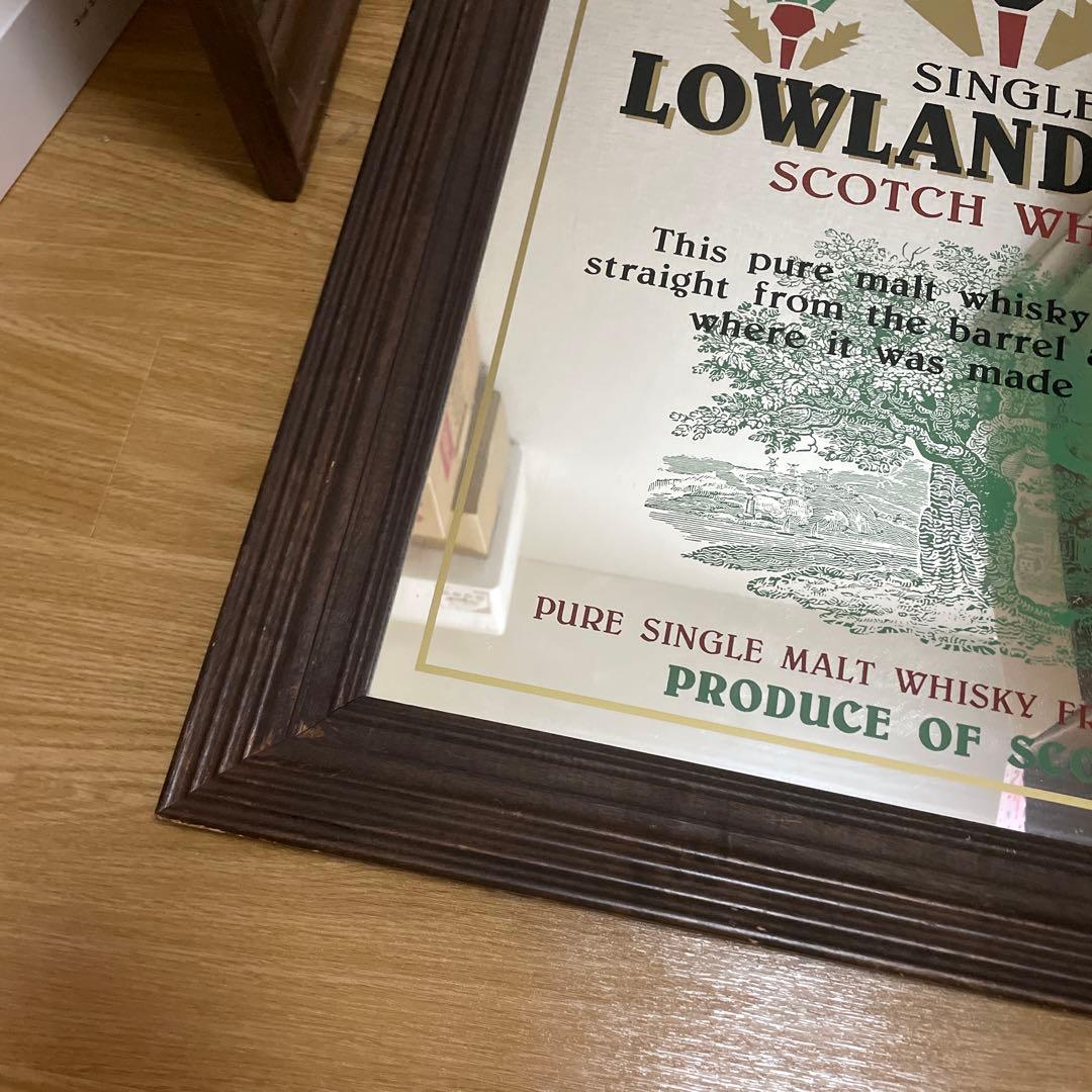 クリスベアさん専用希少　ヴィンテージ　パブミラー　LOWLAND MALT壁掛け