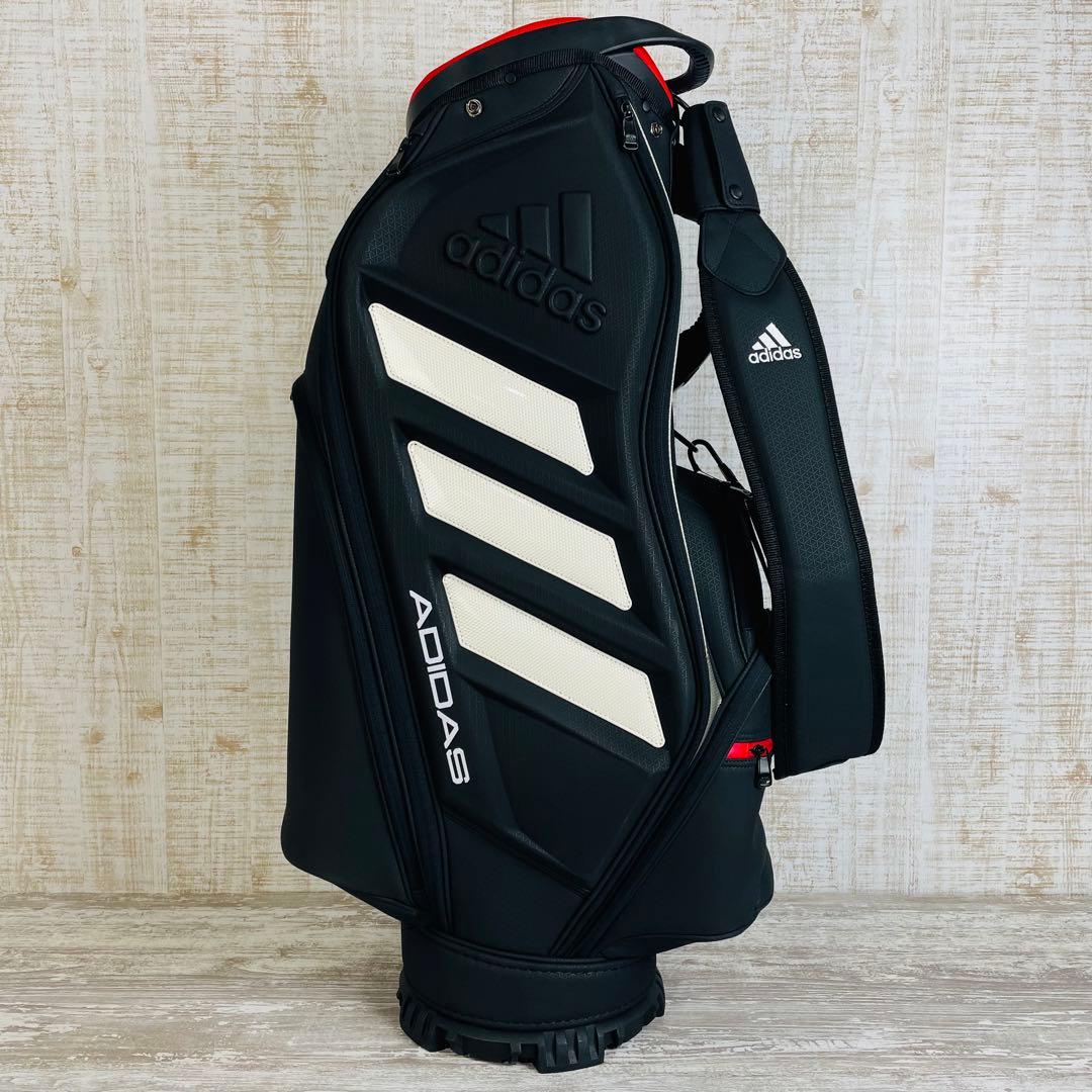 adidas アディダス　ツアープロダイナミック キャディバッグ 鏡面3ライン