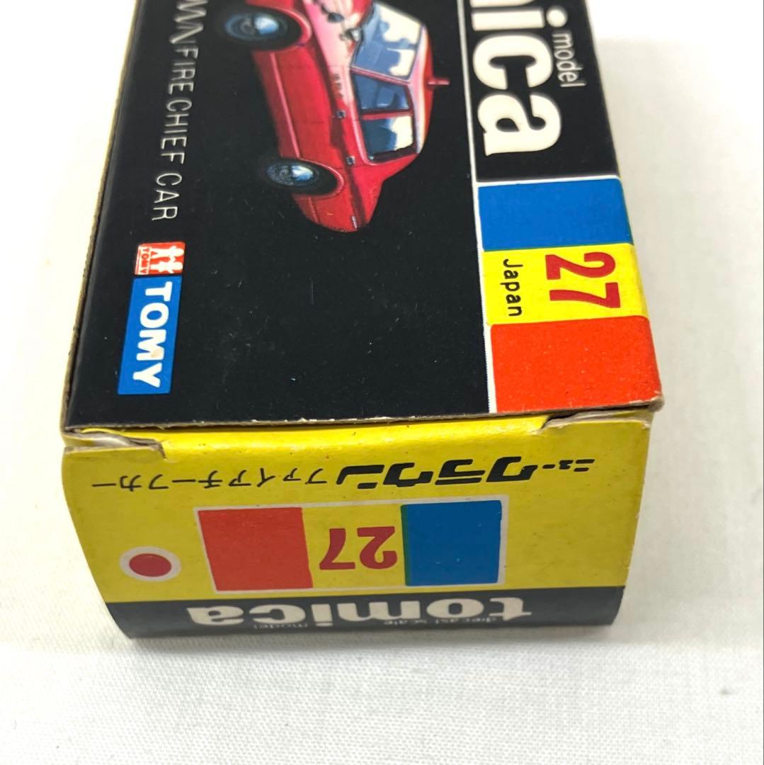 トミカ ニュー クラウン ファイアチーフカー No.27 黒箱