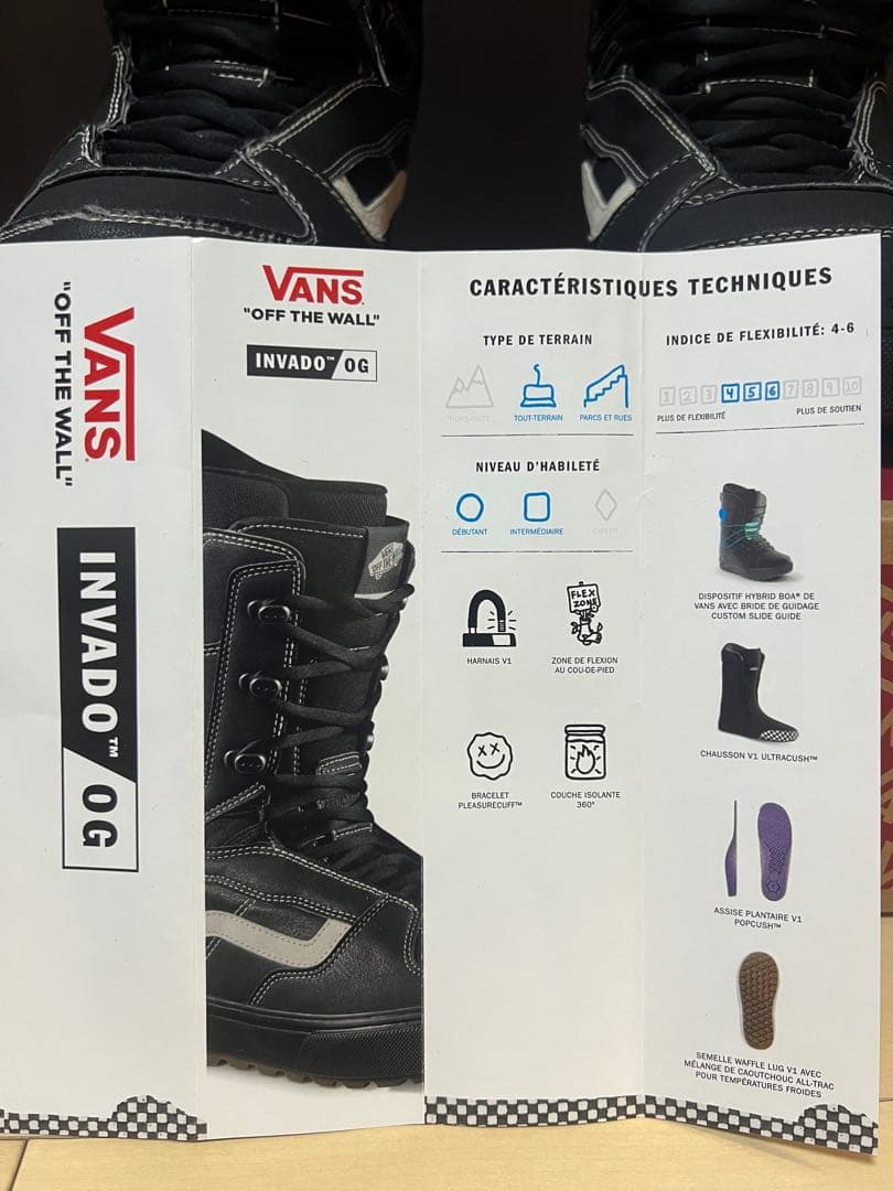 VANS スノーボードブーツ ブラック/ホワイト