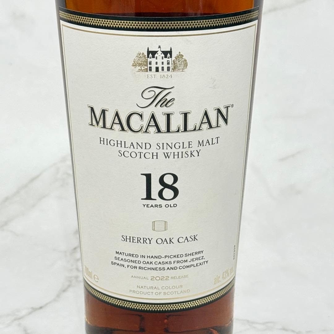 r*3様 【未開封品】 The Macallan 18年 シェリーオーク樽 70