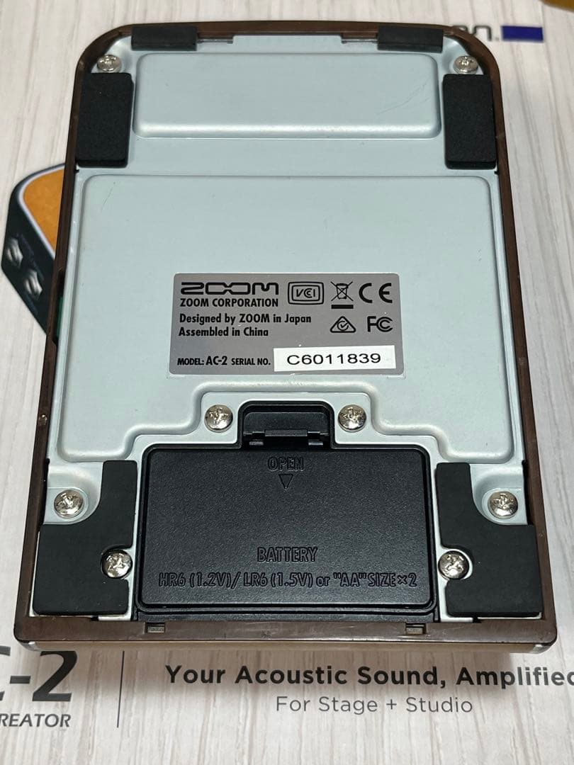 ★値下げ　Zoom AC-2 アコースティックプリアンプ