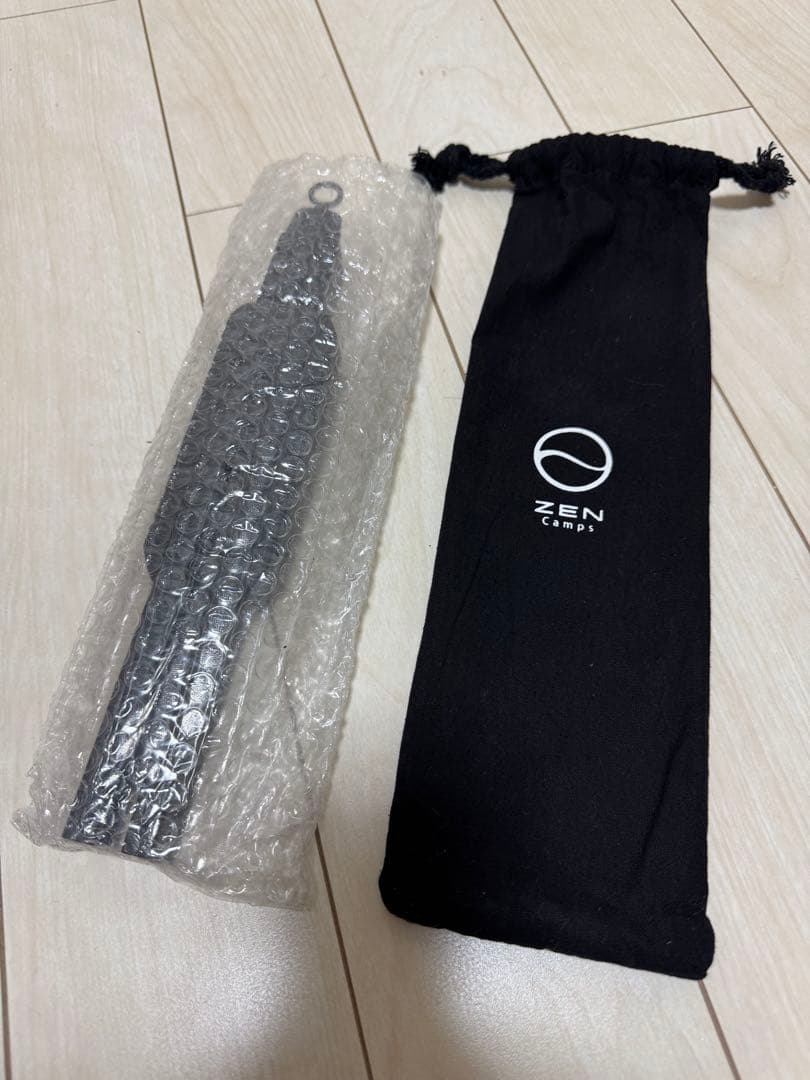 【未使用新品】ゼンキャンプス（ZEN Camps）火バサミ兼トング 収納袋付き