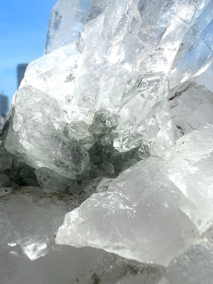 美✨1.3kg!希少✨AAAAA 宝石質 マニハール水晶 ✨大天使ミカエルの神殿