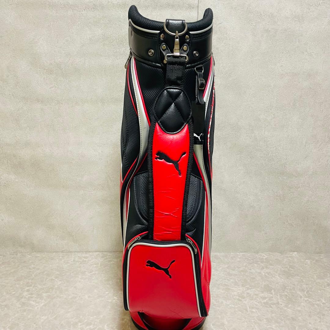PUMA プーマ キャディバッグ ゴルフバッグ レッド ブラック 人気 スポーツ